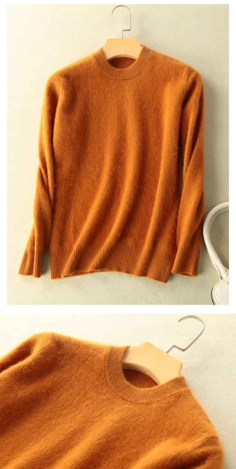 100% Mink Cashmere Sweater