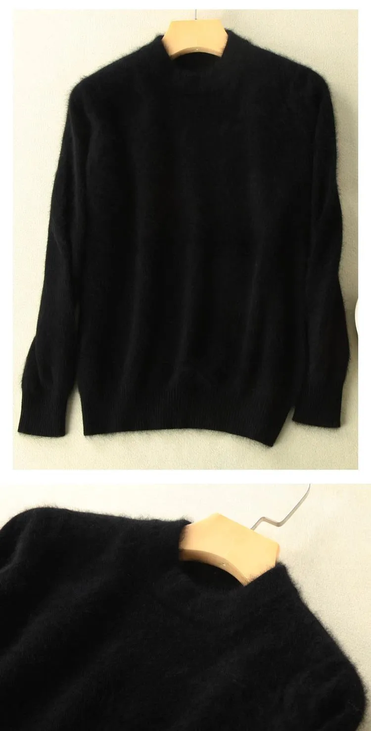 100% Mink Cashmere Sweater