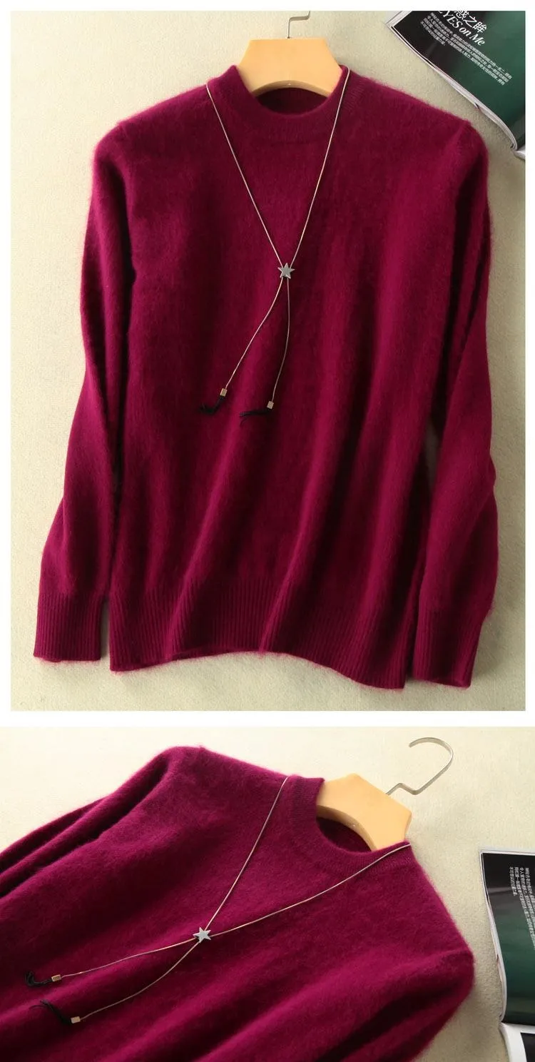 100% Mink Cashmere Sweater