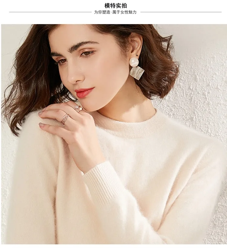 100% Mink Cashmere Sweater