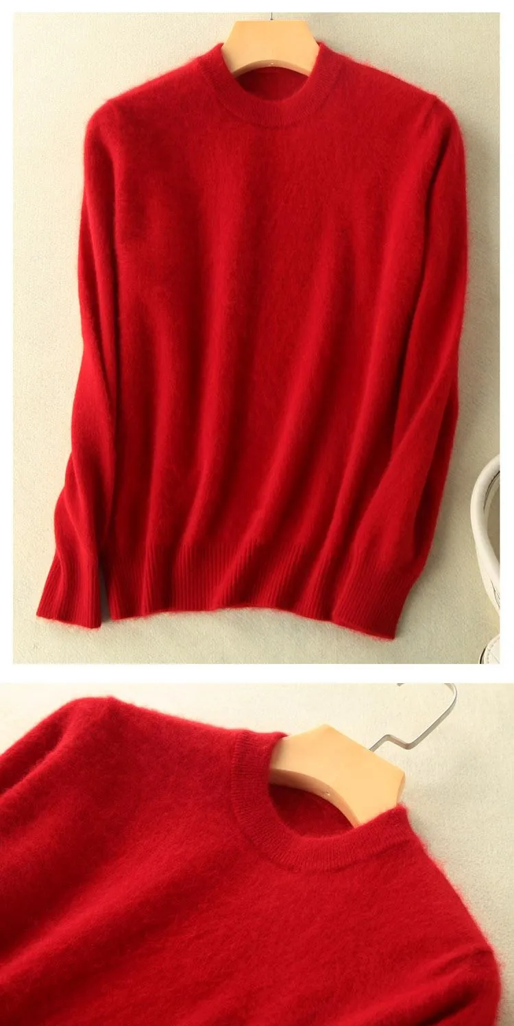 100% Mink Cashmere Sweater
