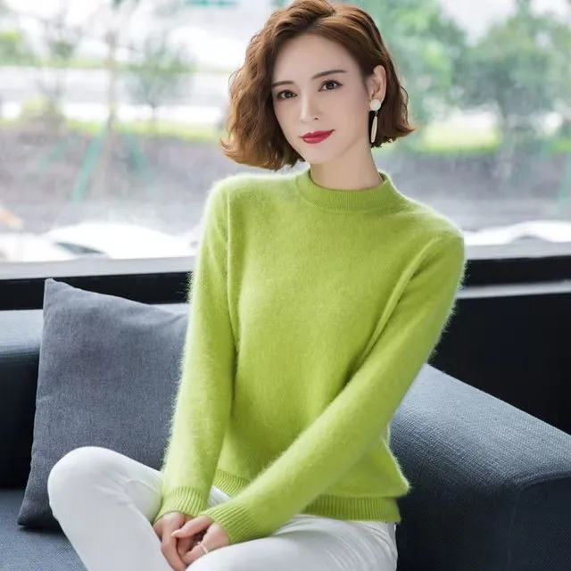 100% Mink Cashmere Sweater