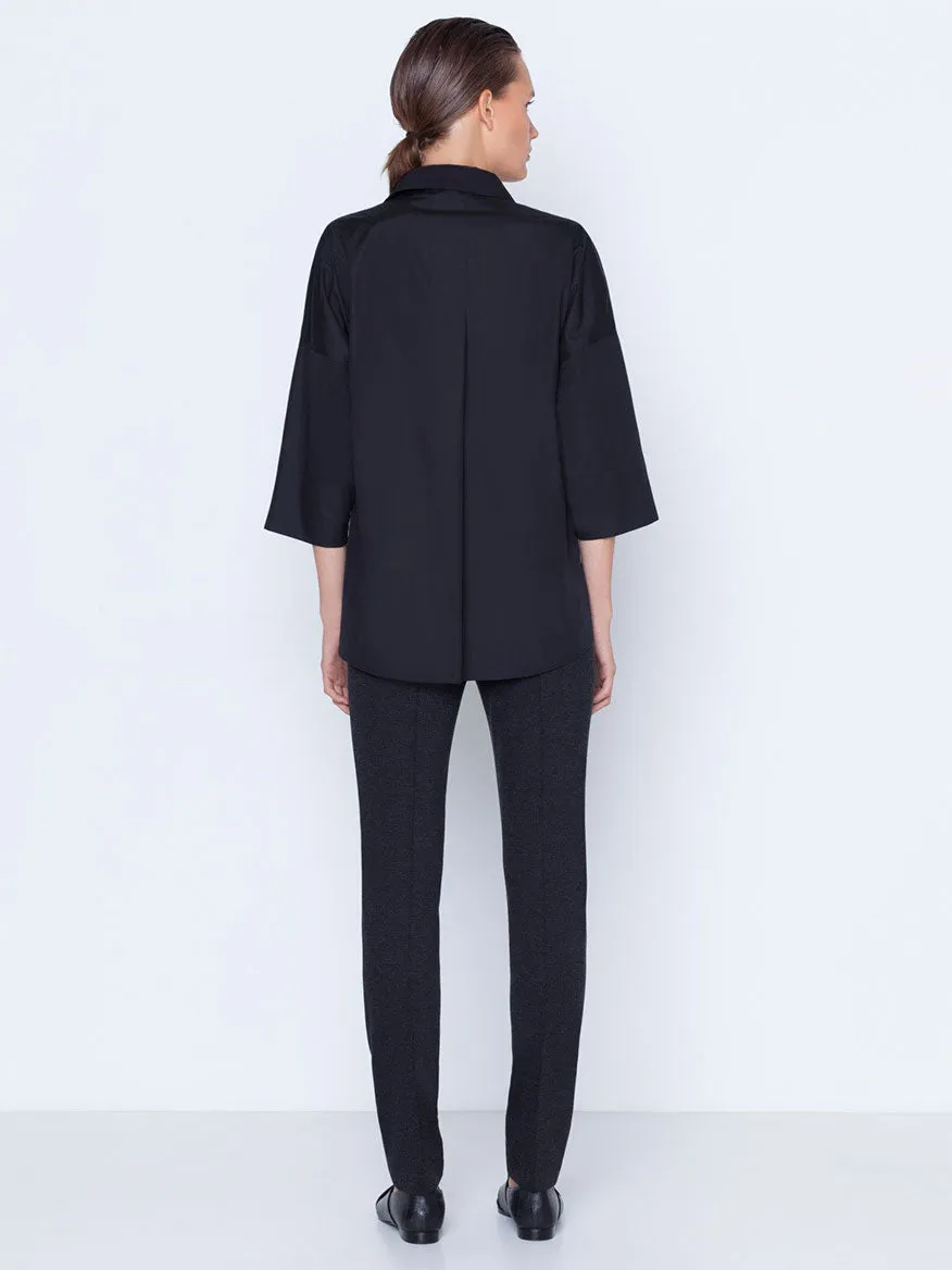 Akris Punto Mara Stretch Jersey Pants in Black
