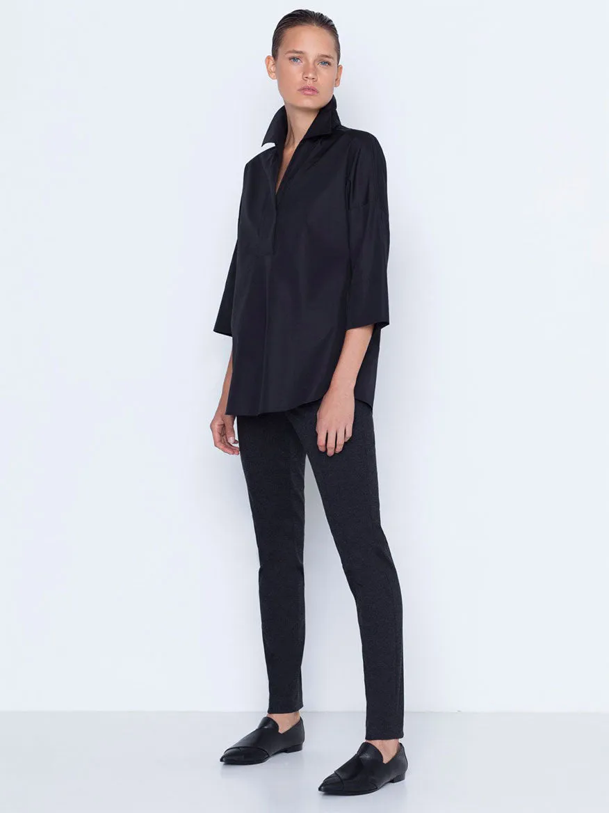 Akris Punto Mara Stretch Jersey Pants in Black
