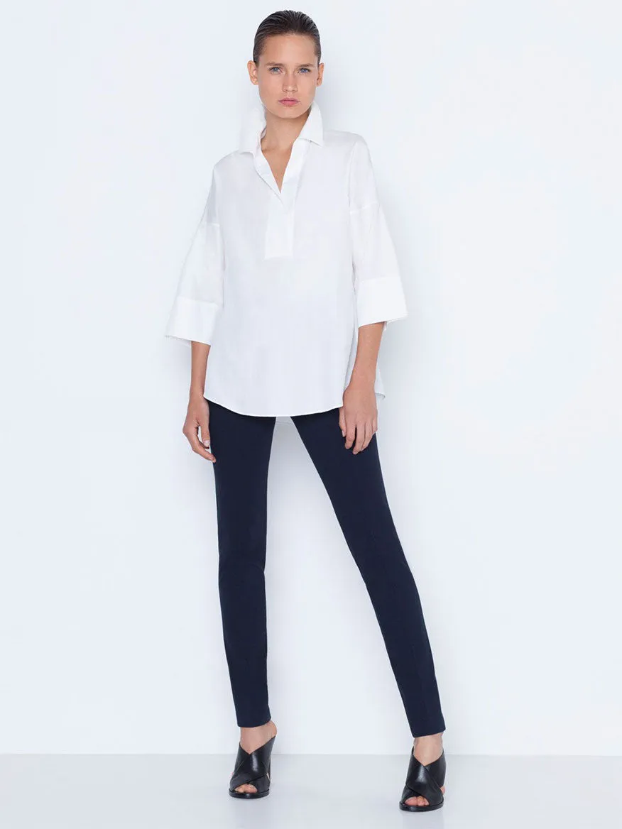 Akris Punto Mara Stretch Jersey Pants in Navy