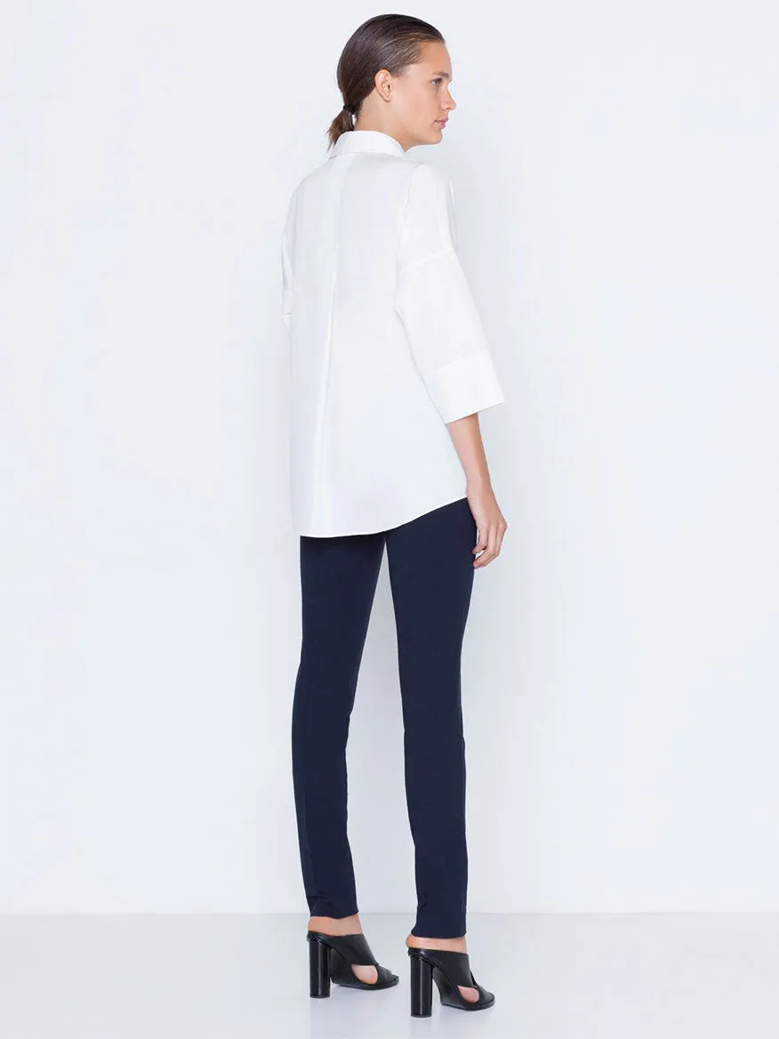 Akris Punto Mara Stretch Jersey Pants in Navy