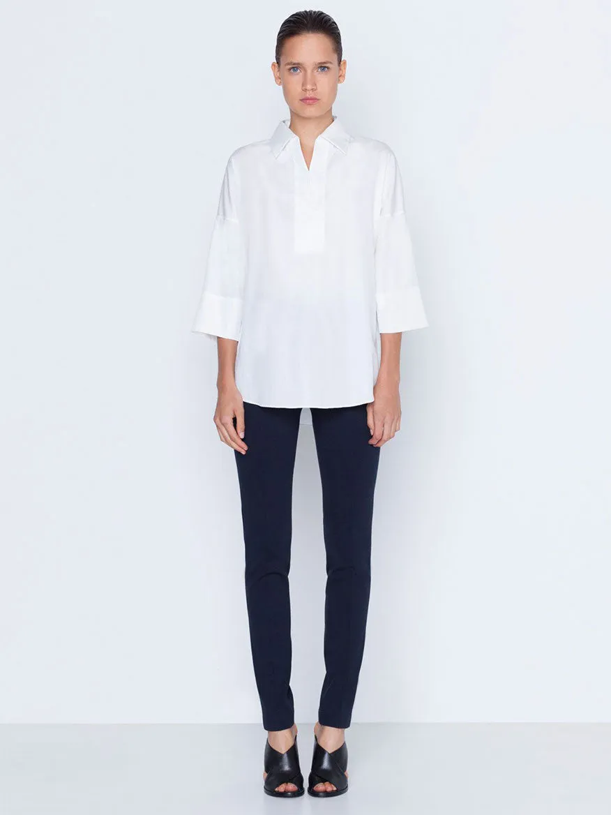 Akris Punto Mara Stretch Jersey Pants in Navy