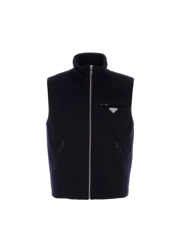 Albino Cashmere Down Vest Navy