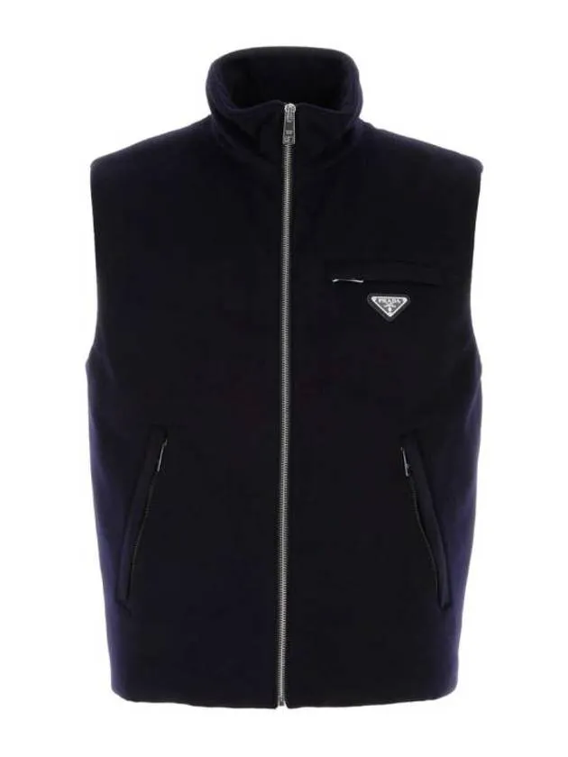 Albino Cashmere Down Vest Navy