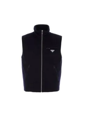 Albino Cashmere Down Vest Navy