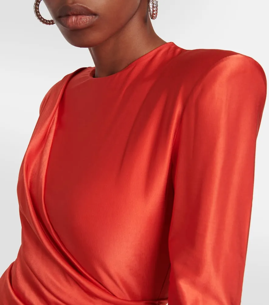 Alexandre Vauthier Draped midi dress