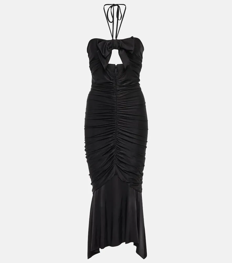 Alexandre Vauthier Halterneck jersey midi dress