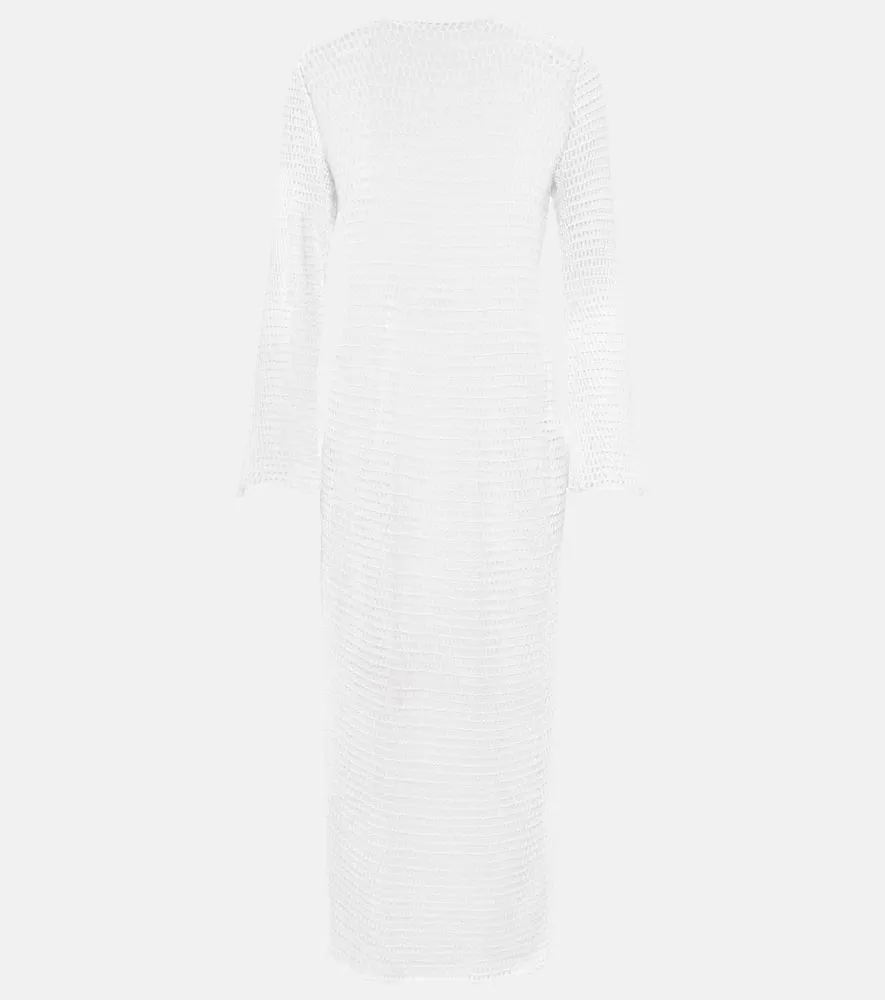 Anna Kosturova Zen Mesh crochet beach dress