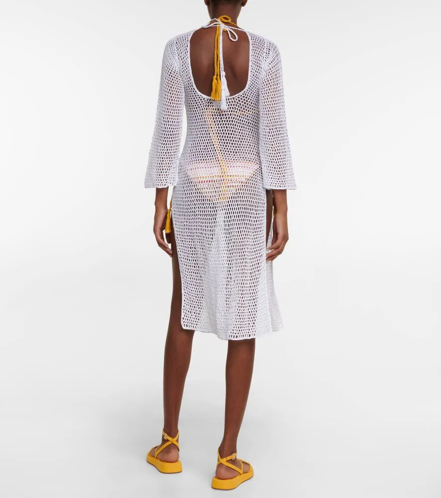 Anna Kosturova Zen Mesh crochet beach dress