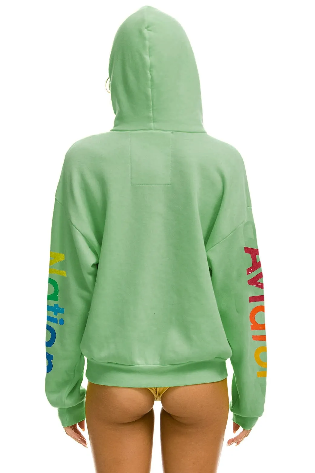 AVIATOR NATION ASPEN RELAXED PULLOVER HOODIE - MINT