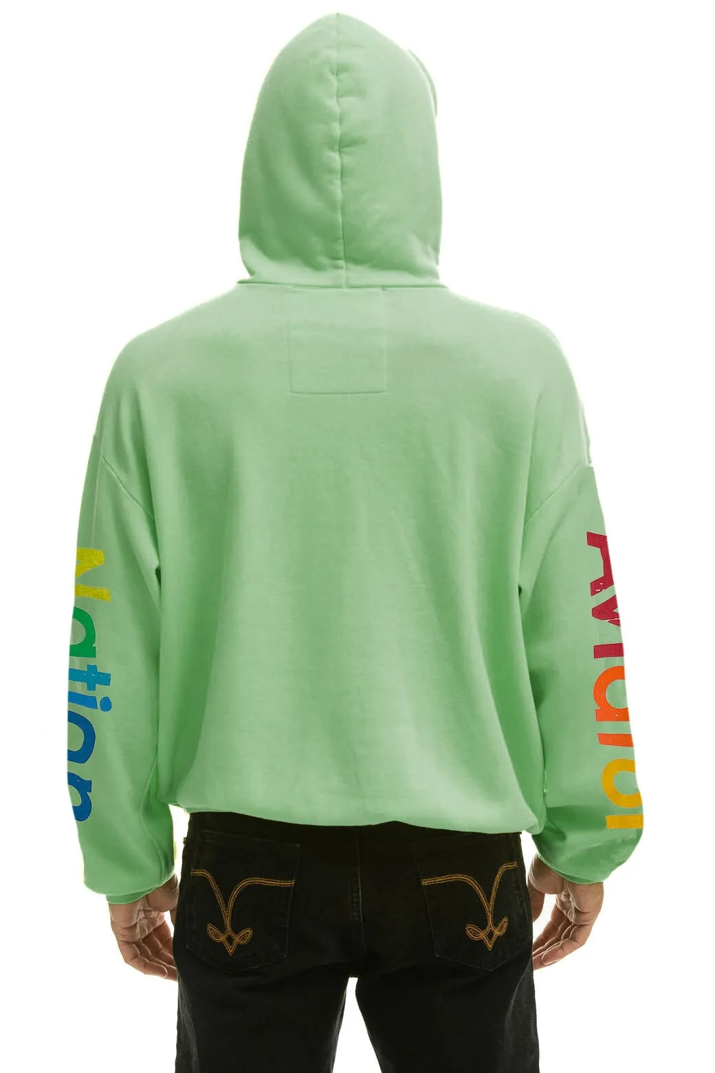 AVIATOR NATION ASPEN RELAXED PULLOVER HOODIE - MINT