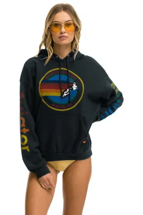 AVIATOR NATION AUSTIN RELAXED PULLOVER HOODIE - CHARCOAL
