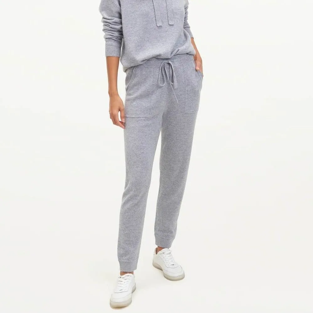 Becca Cashmere Jogger (Mid Heather Grey)