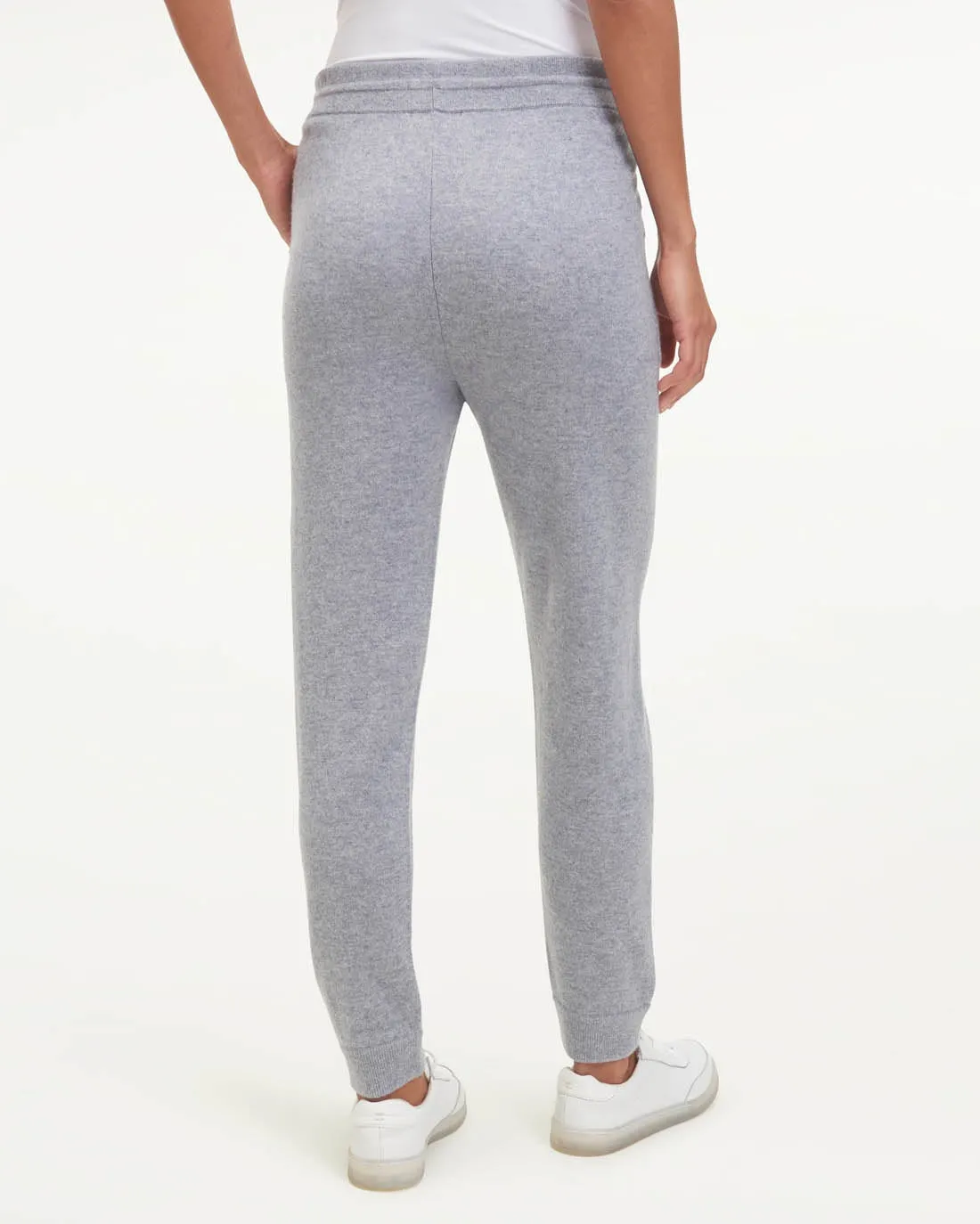 Becca Cashmere Jogger (Mid Heather Grey)
