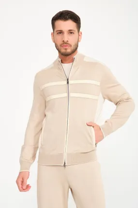 Beige Cashmere Suit & Pants Set