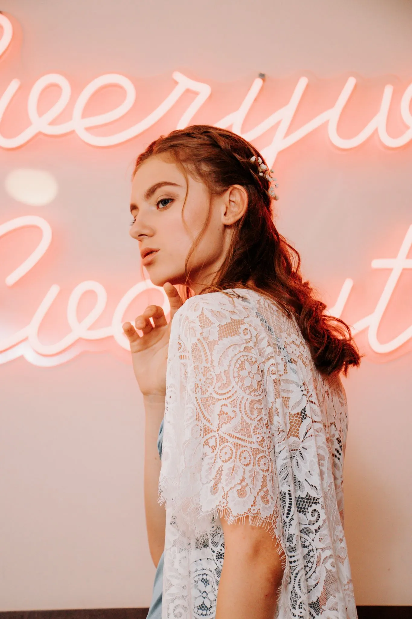 Bella Rosa Lace Kimono Cover Up