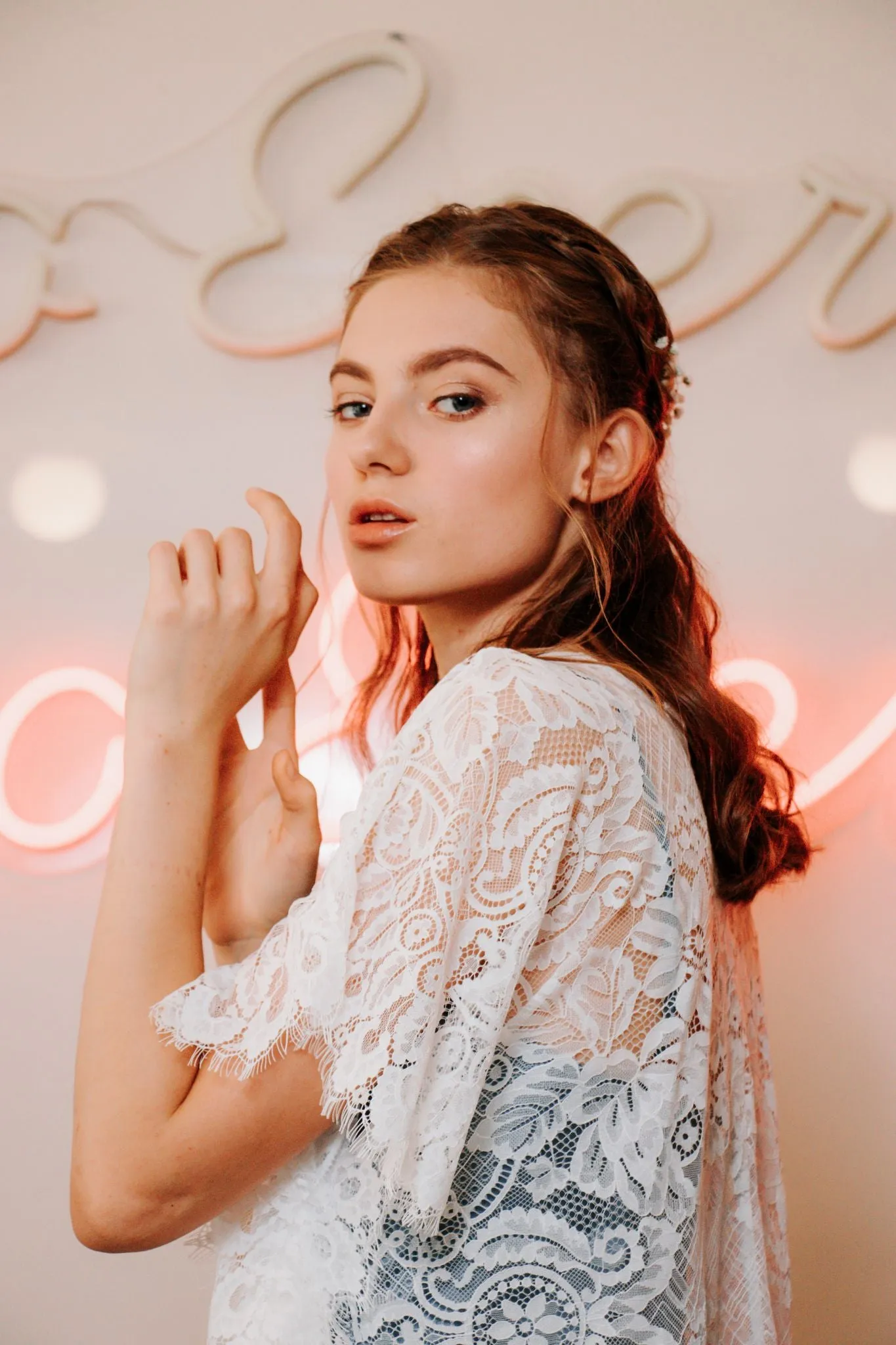 Bella Rosa Lace Kimono Cover Up