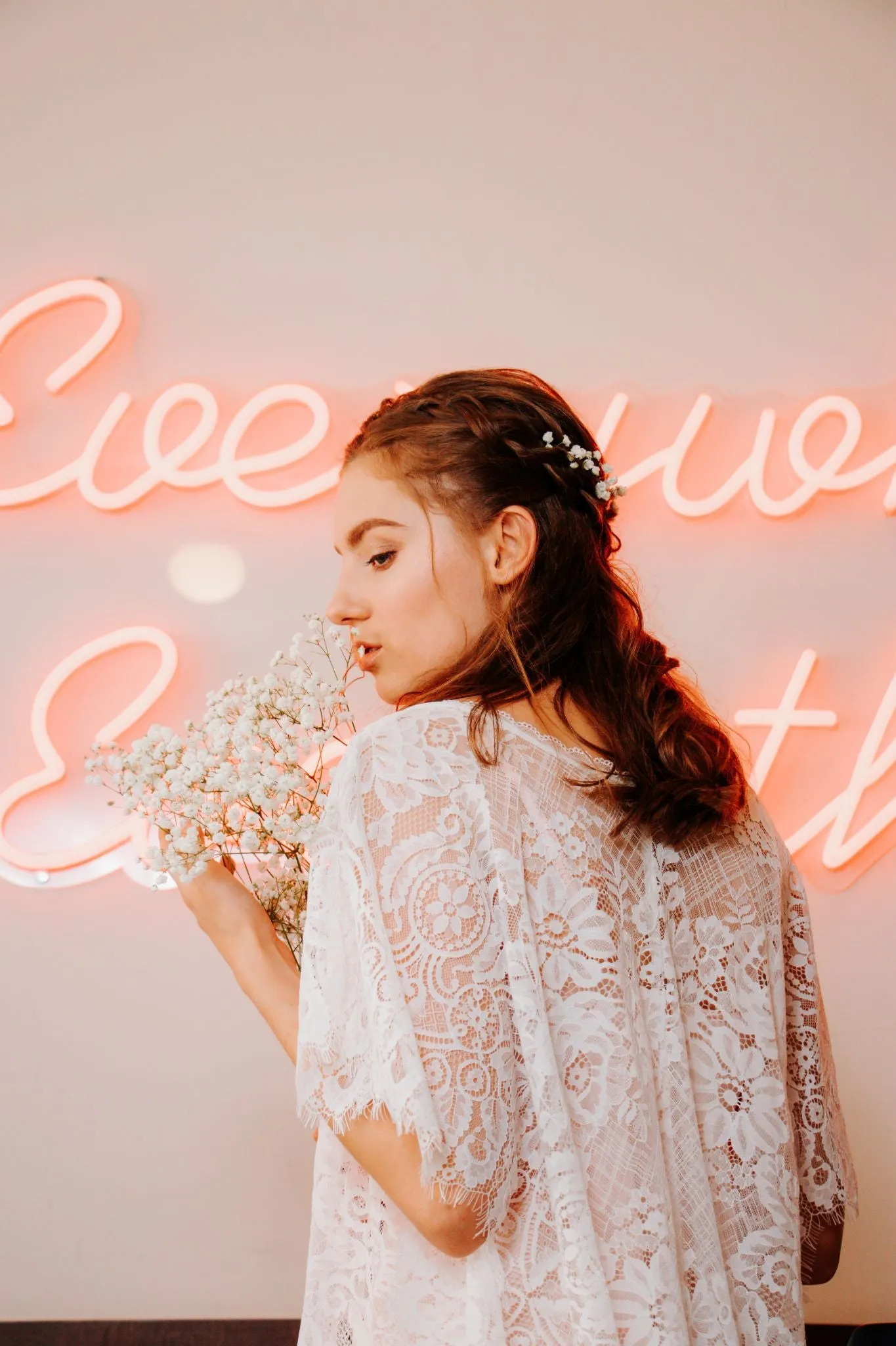 Bella Rosa Lace Kimono Cover Up