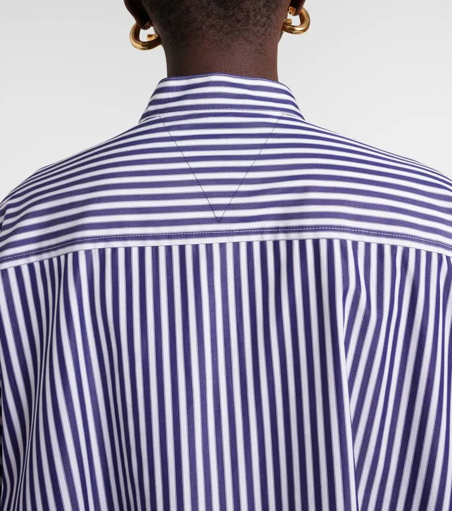 Bottega Veneta Striped cotton poplin shirt dress