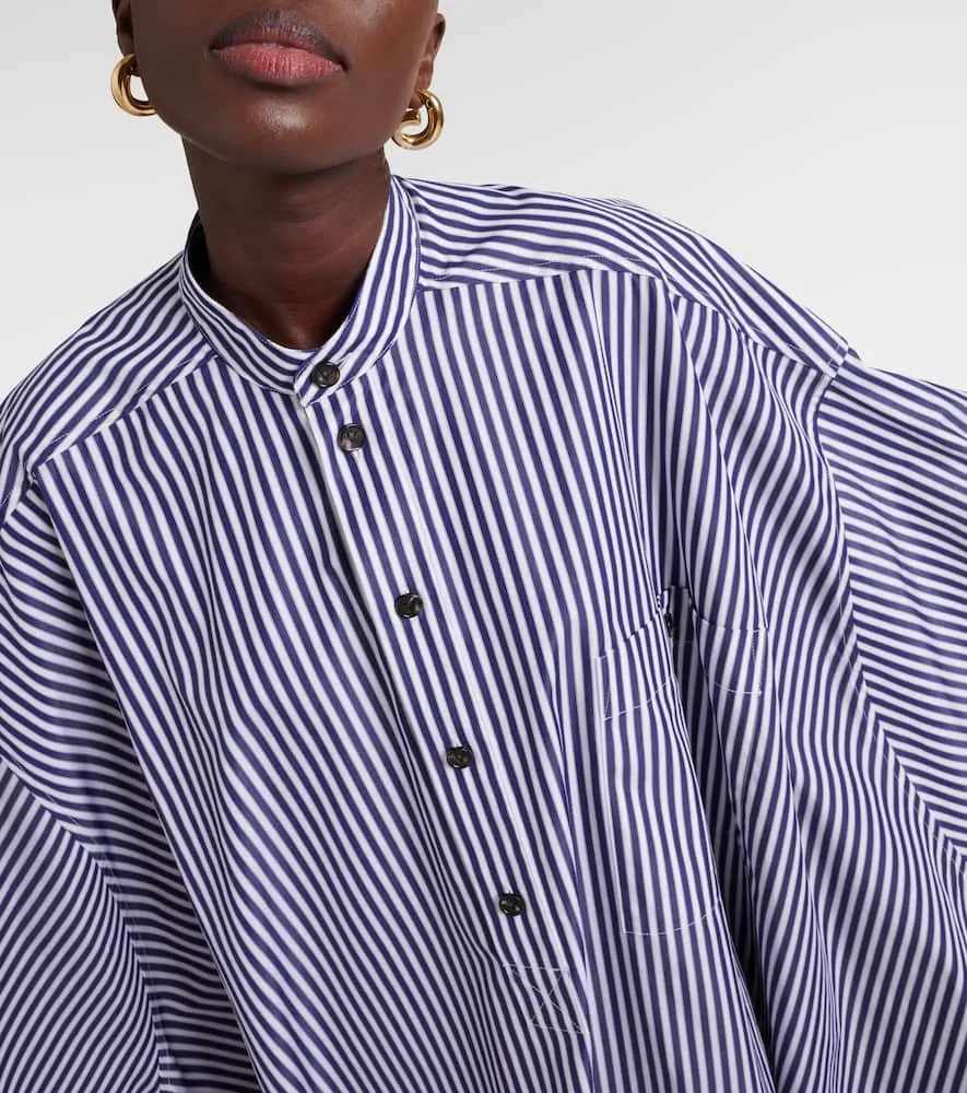 Bottega Veneta Striped cotton poplin shirt dress