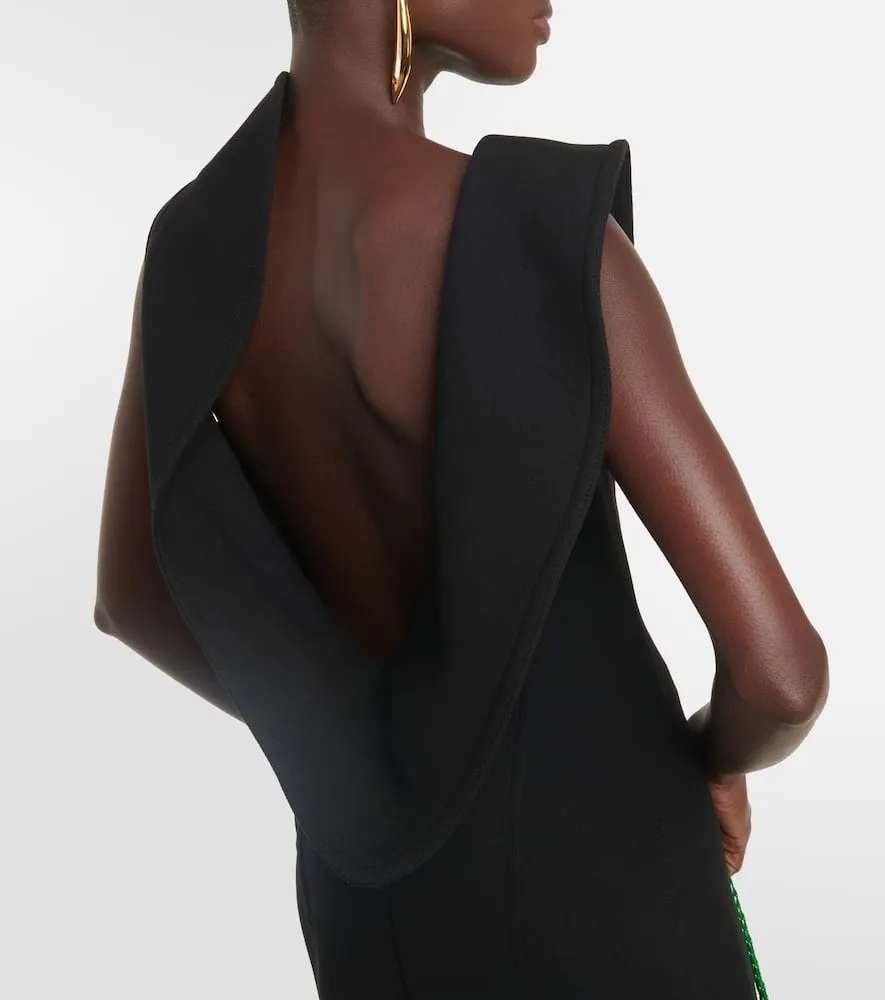 Bottega Veneta Structured cotton-blend midi dress