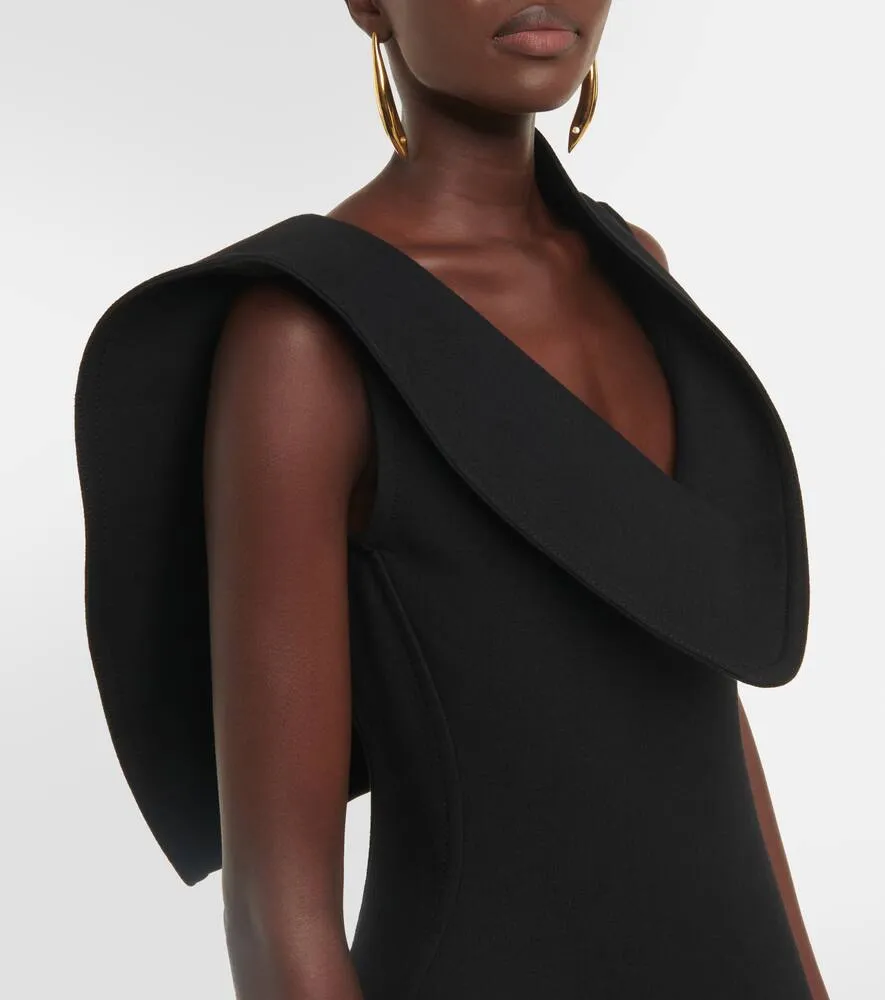 Bottega Veneta Structured cotton-blend midi dress
