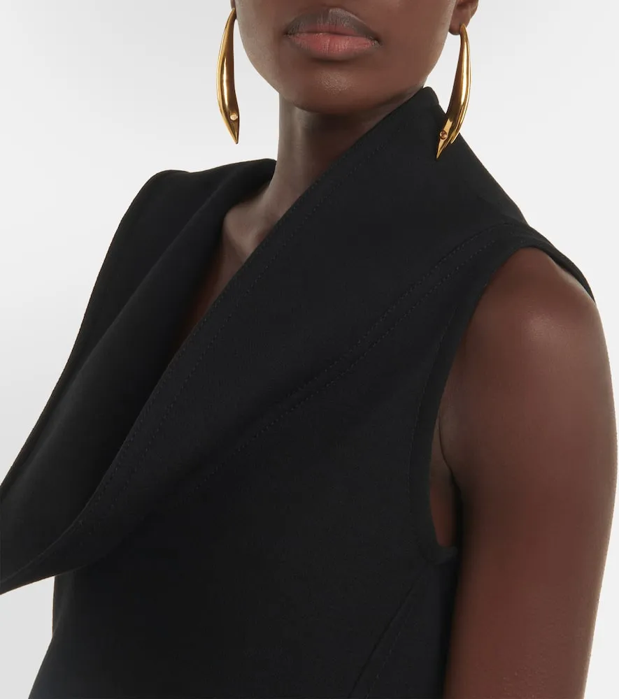 Bottega Veneta Structured cotton-blend midi dress