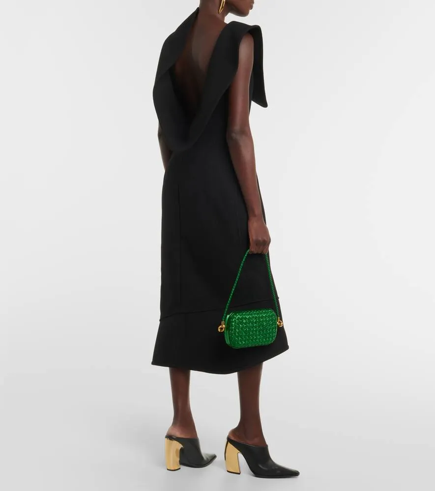 Bottega Veneta Structured cotton-blend midi dress