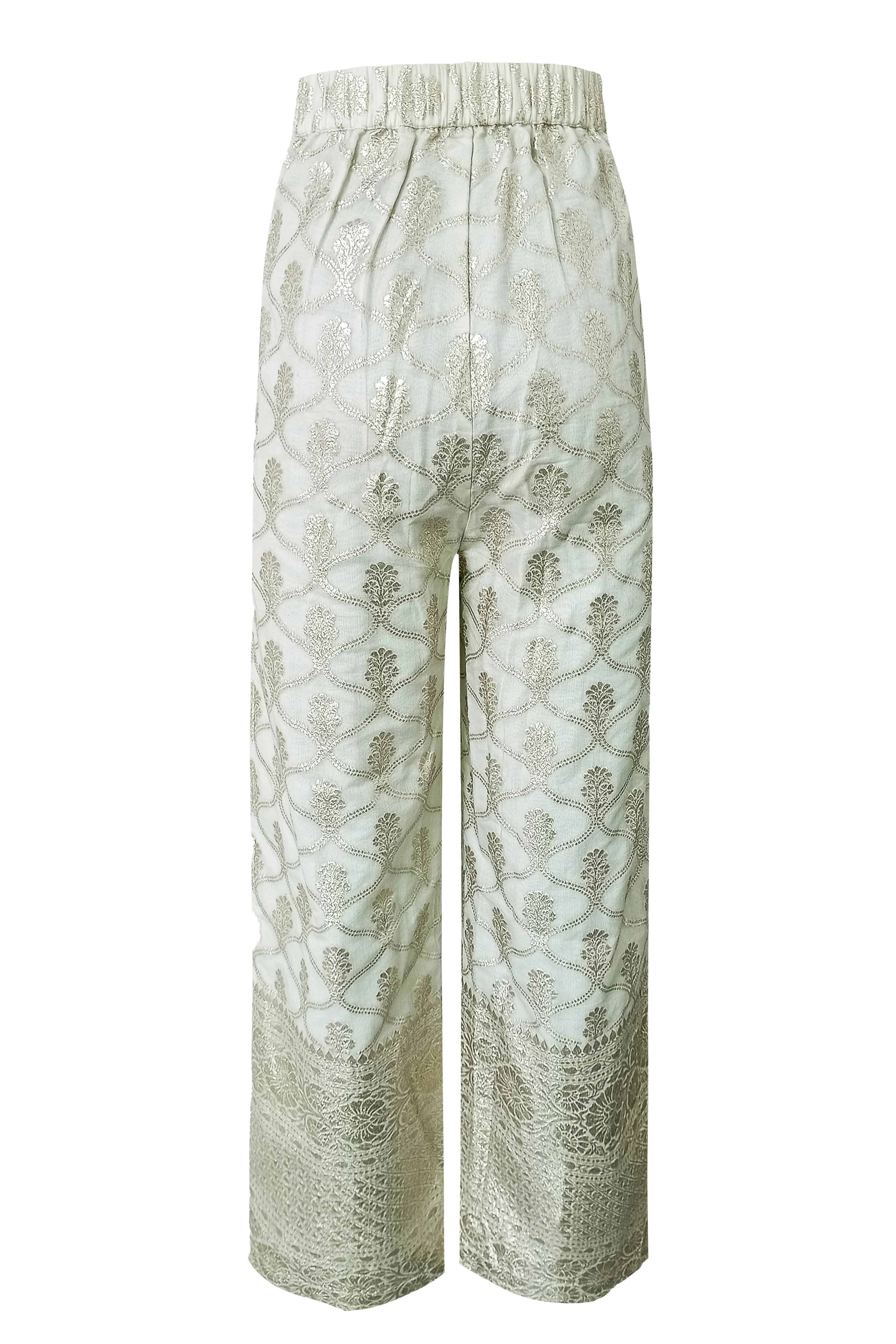 Brocade Wide Legged Pant