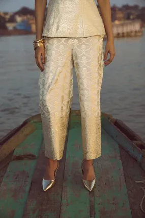Brocade Wide Legged Pant