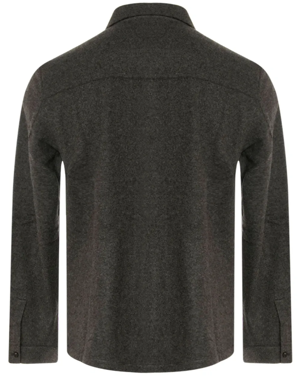 Charcoal Cashmere Felt Overshirt