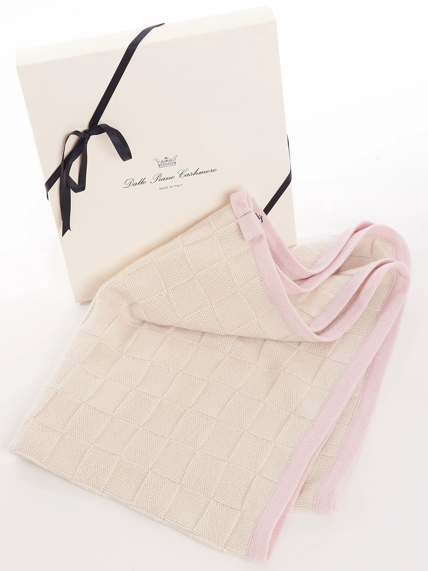 Copertina con bordo 100% Cashmere