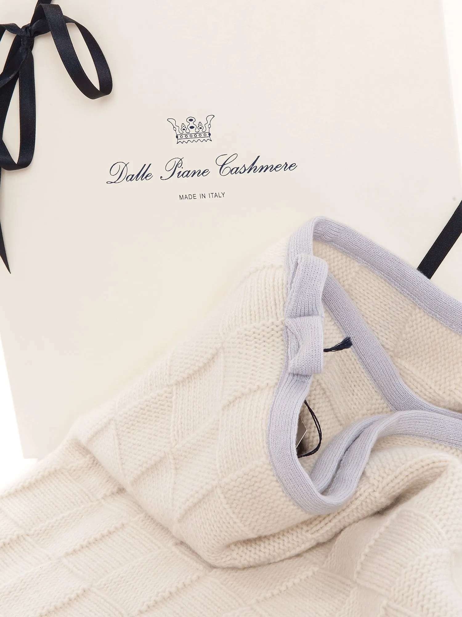 Copertina con bordo 100% Cashmere