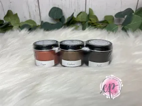 Copper, Cashmere, Sable - Metallic Mini Sampler Set - Miss Lillian’s Metallic Paints