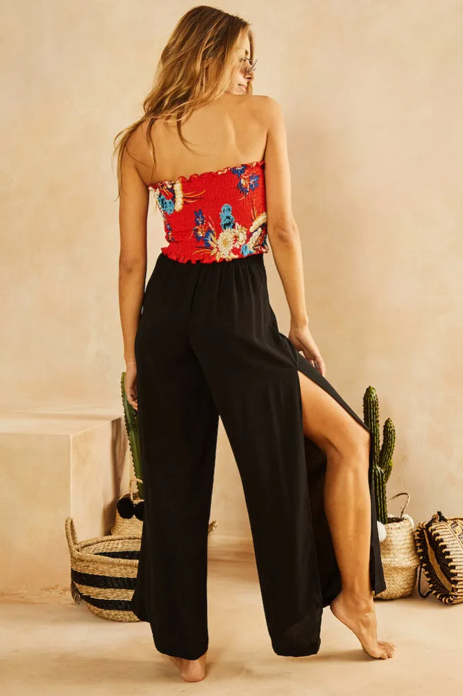 Corsica Crop Top Red