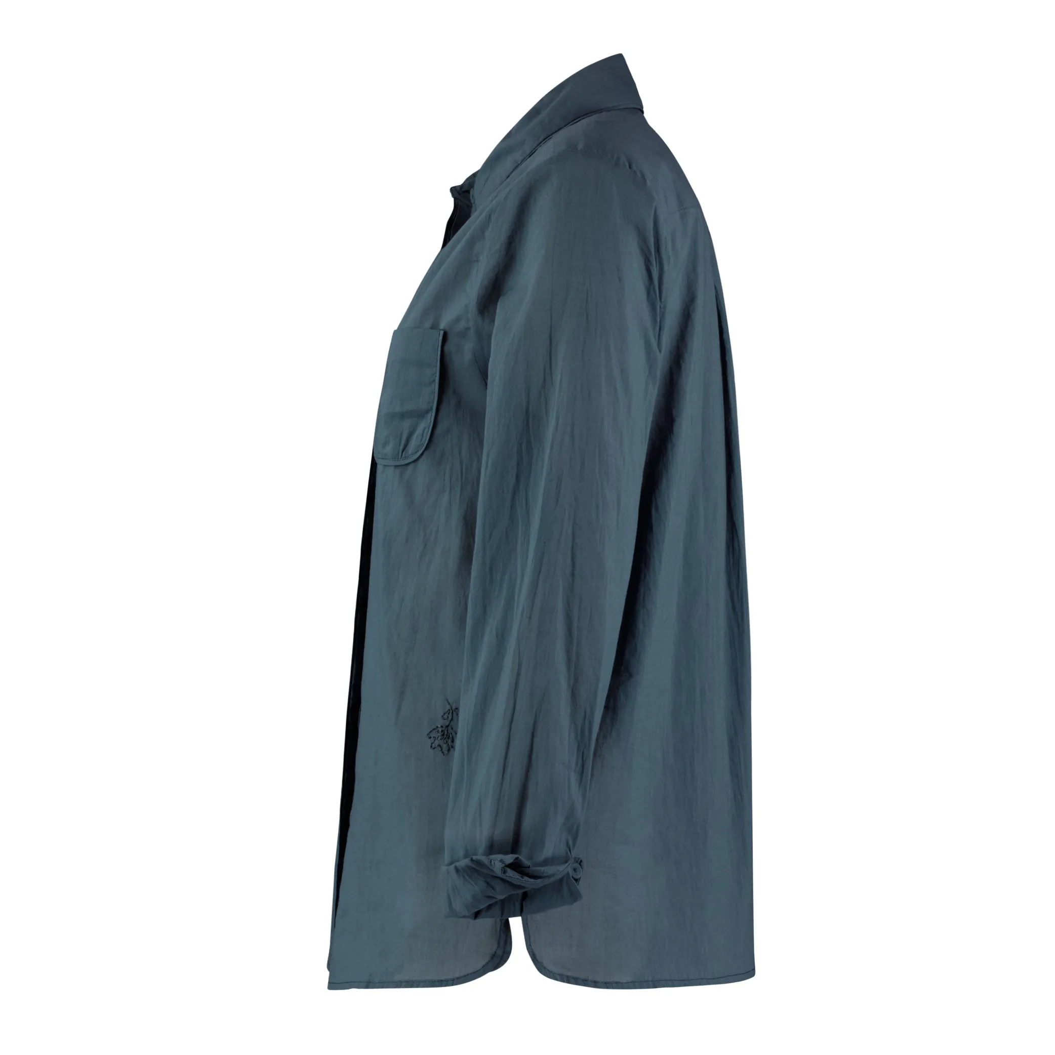 Cotton Voile Shirt in Ink