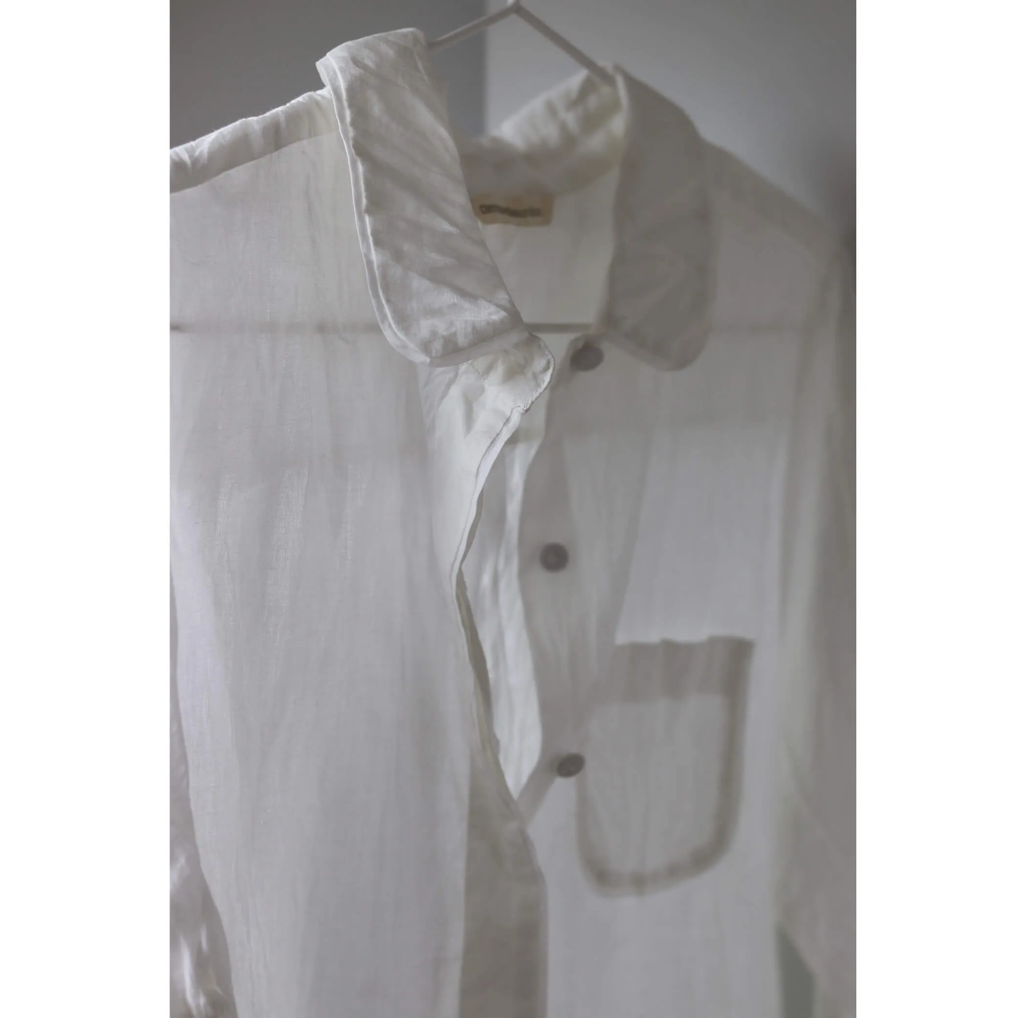 Cotton Voile Shirt in Ink