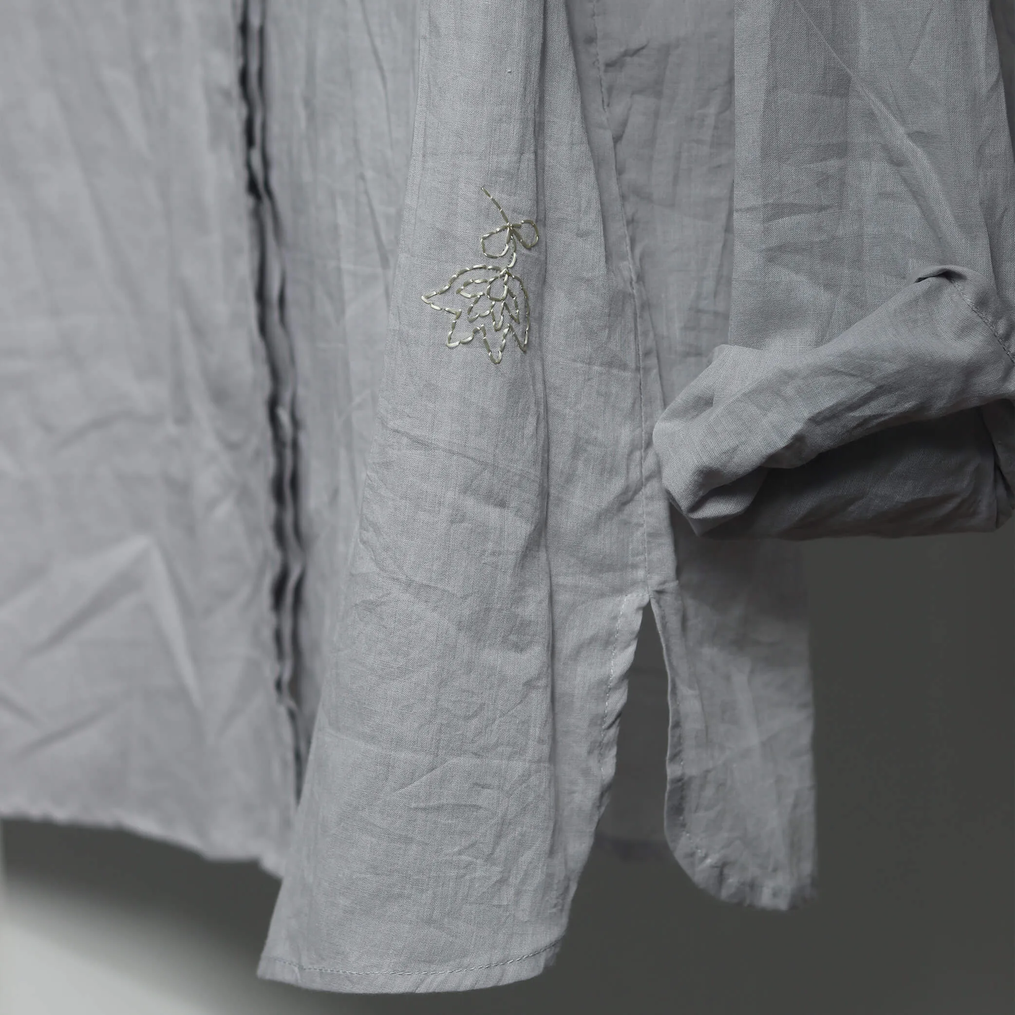 Cotton Voile Shirt in Ink