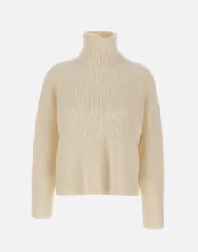 Cream Oversize Wool Blend Sweater