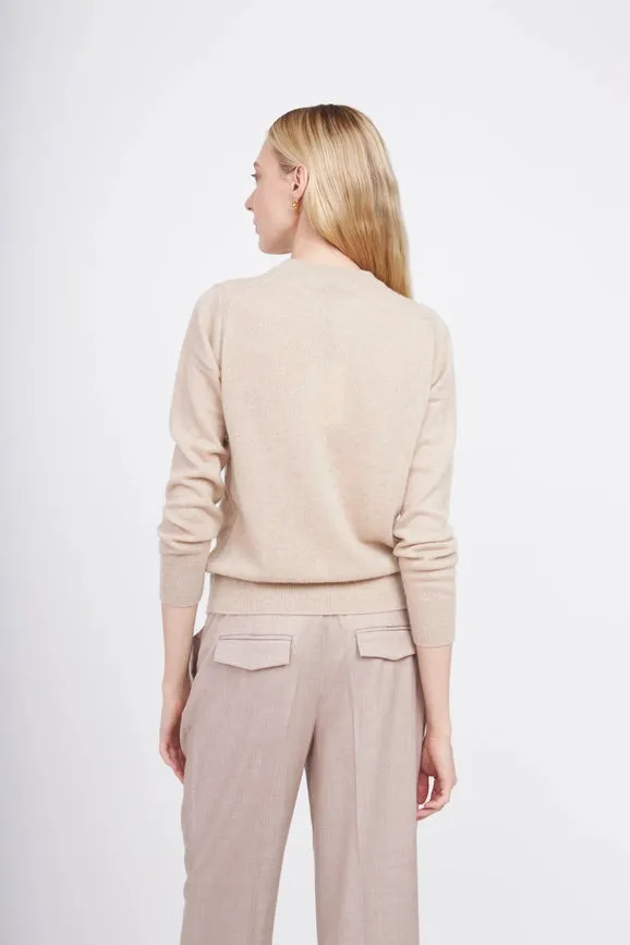 Crewneck Cashmere Sweater Oatmeal