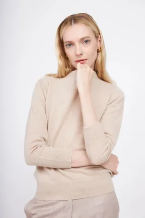 Crewneck Cashmere Sweater Oatmeal