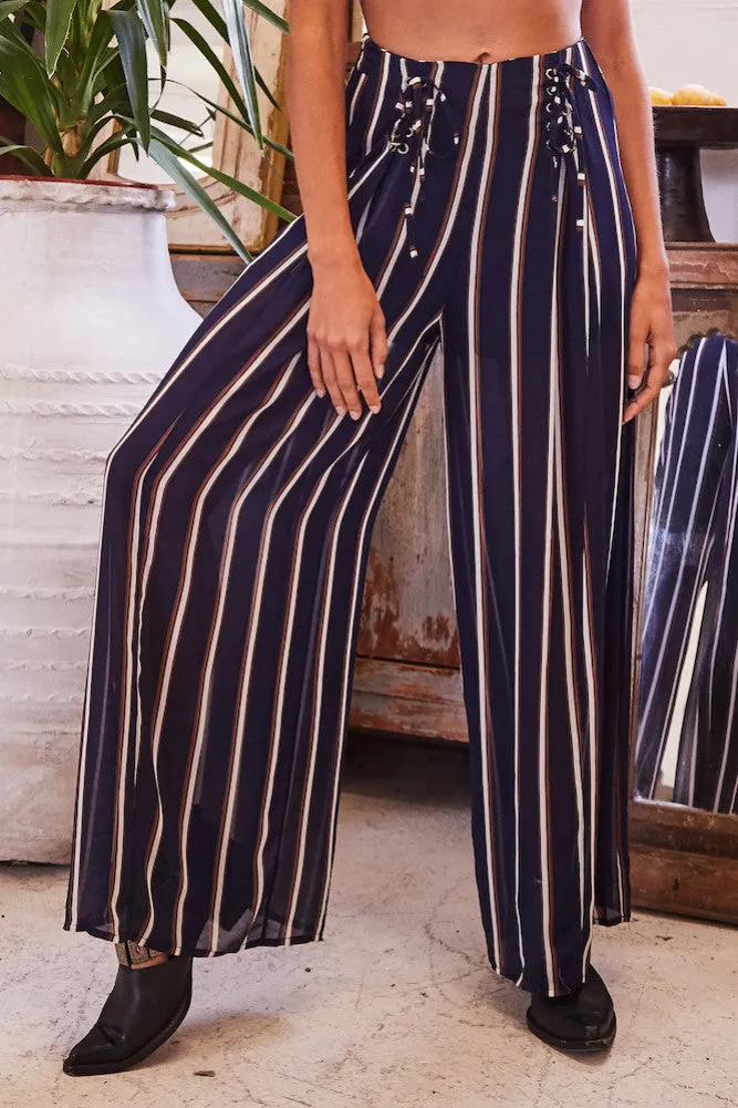 Crystal Cast Pants Navy