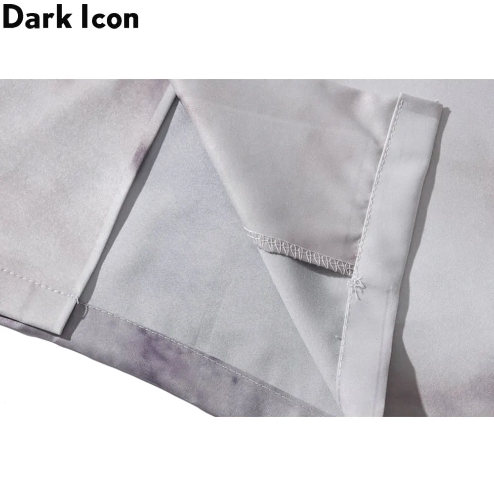 Dark Icon Vintage Street Men's Shirts Short Sleeve Summer Thin Material Hawaiian Shirt