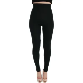 Dolce & Gabbana Elegant Cashmere Jegging Pants in Lush Green