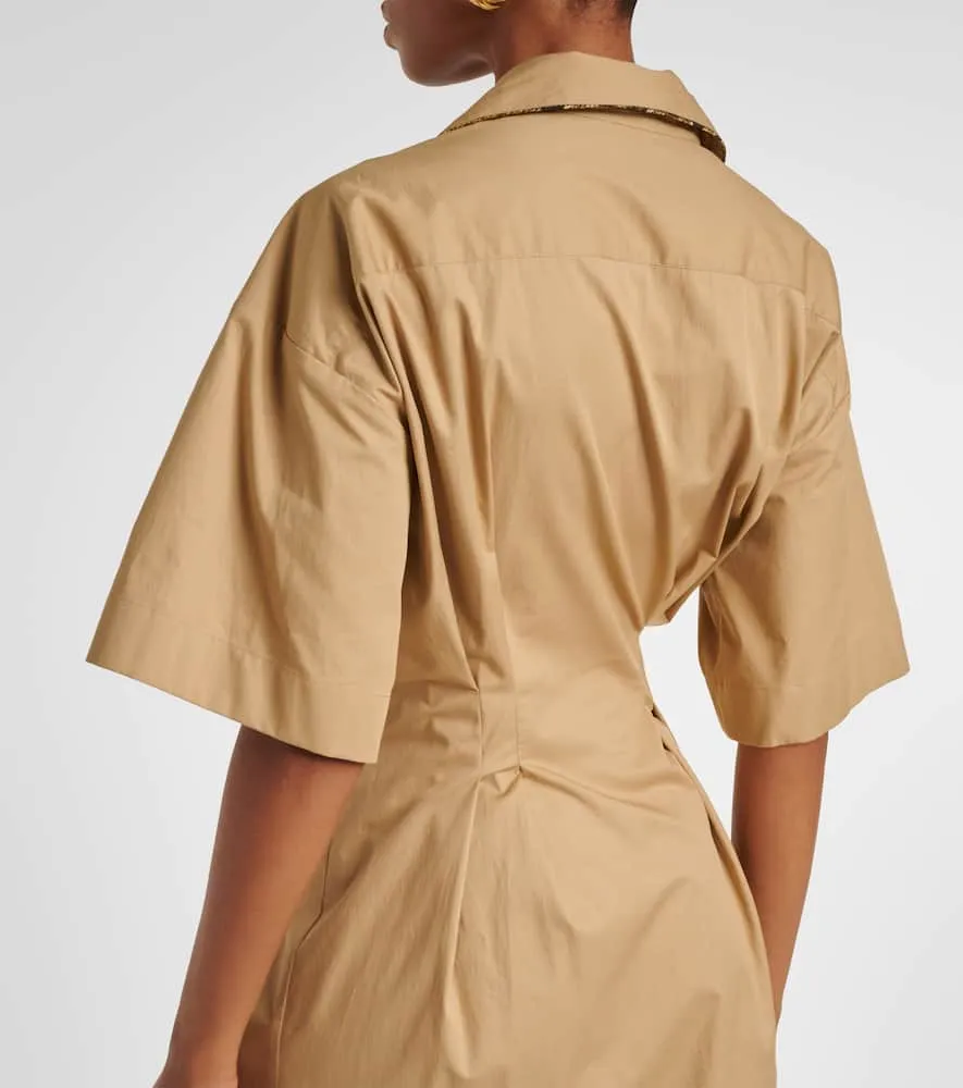 Dries Van Noten Cotton wrap dress